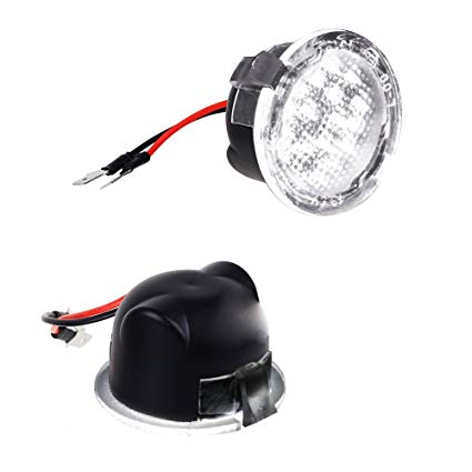 MOFORKIT Side Mirror Puddle Lamp LED Light Assembly Compatible with Ford F150 Edge Explorer White
