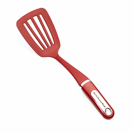 KitchenAid Nylon Slotted Turner, Red