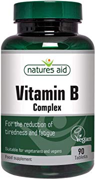 Natures Aid Vitamin B Complex, Suitable for Vegans, 90 Tablets