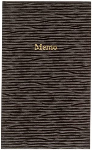 Blueline Memo Pad, Black, 3.625 x 6 Inches, 100 Pages (A435)