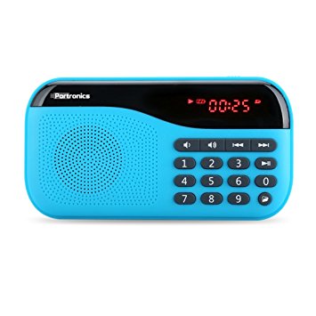 Portronics Speaker with FM Radio and MicroSD Card Support (Blue)