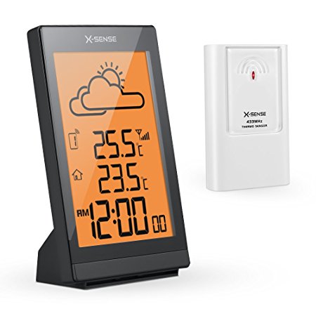 X-Sense AG-4H Wireless Weather Station with Indoor/Outdoor Temperature, Forecast and Ice Alert