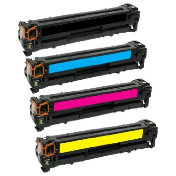 HQ Supplies  Remanufactured Replacements for Hewlett Packard 312A Toner Set HP CF380A CF381A CF382A CF383A for use in HP Color LaserJet Pro MFP M476dn M476dw and M476nw Printers