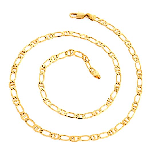 Followmoon 24inches 18k Gold Plated Necklace Chain