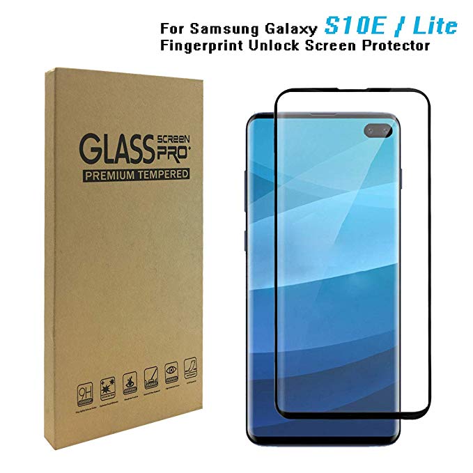 Screen Protector for Galaxy S10e (5.8"), [9H Hardness][Anti-Fingerprint][Ultra-Clear][Bubble Free] Tempered Glass Screen Protector Compatible with Samsung Galaxy S10e / S10 Lite