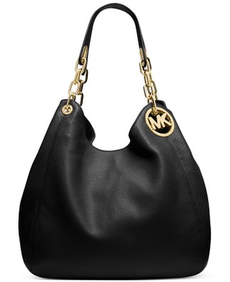 MICHAEL KORS Fulton Leather Large Tote Shoulder Handbag