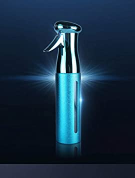 TBS Continuous Fine Mist Spray Bottle (10.14oz/300ml) for Barber Stylist Plants Cleaning (Blue)