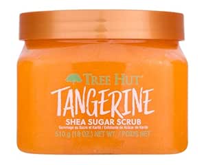 Tree Hut Tangerine Shea Sugar Scrub | Exfoliating Body Scrub Removes Dead, Dry Skin for a Soft & Hydrated Feel | Nourishing Essential Body Care | 18 fl oz.