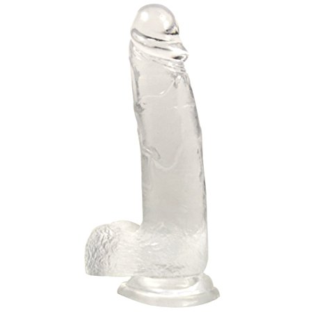 Realistic Dildo 8 inch Suction Cup Dildo Huge Cock Anal Dildo for Sex (Pure)