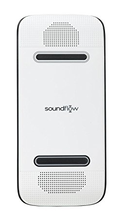 Soundflow Soundboard Wireless Portable Speaker presto, no pairing, no wires, no setup! (SP20WHBK in White)