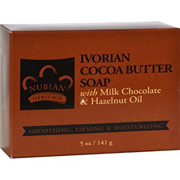 Nubian Heritage Bar Soap Ivorian Cocoa Butter, 5 Ounce