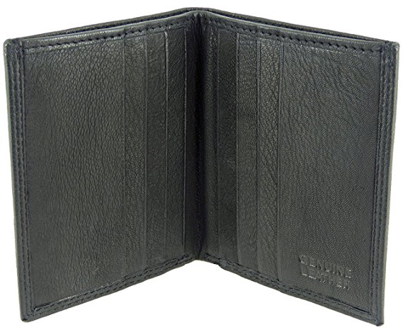 Mens Slimline Soft Leather Credit Card Holder and Note Wallet