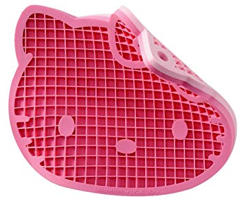 SiliconeZone Hello Kitty Collection 6.3" Non-Stick Silicone Pot Holder, Pink