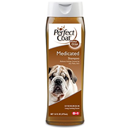 Perfect Coat Medicated Dog Shampoo, 16-Ounce for Dogs