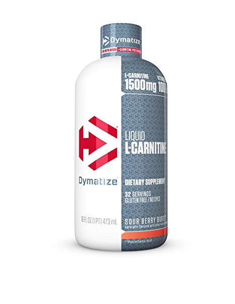 Dymatize Liquid L-Carnitine Advanced Metabolic Support, Sour Berry Burst, 16 Oz