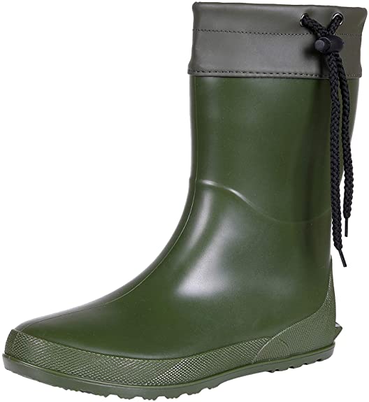 Asgard Women's Mid Calf Rain Boots Collar Gardening Boots Ultra Lightweight Portable Garden Shoes