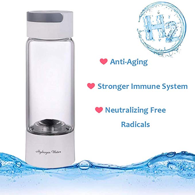 Hydrogen-Rich Generator Water Bottle SPE Technology Ionizer Discharge Chlorine and Ozone Portable Molecular H2 Cup Self-Cleaning Mode