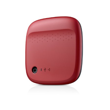 Seagate Wireless Mobile Portable Hard Drive Storage 500GB STDC500402 Red