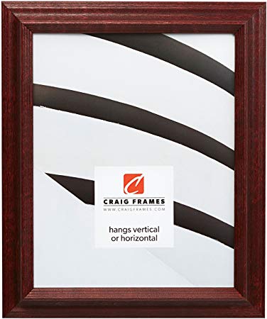 Craig Frames 229POPCH 11 by 14-Inch Picture Frame, Wood Grain Finish, 1.22-Inch Wide, Cherry Red