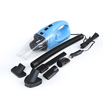 Handheld Car Dust Cleaner, 12V 120W Wet/Dry Auto Vehicle Vacuum Dust Buster with 14.8FT (4.5M) Power Cord And Cigarette Lighter