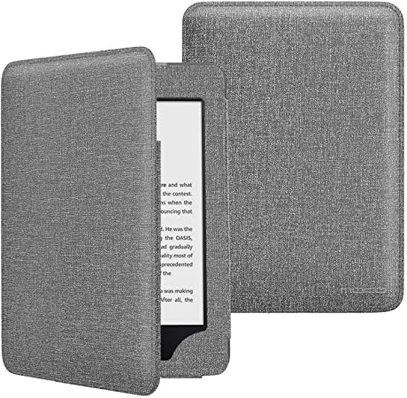 MoKo Case Fits All-New Kindle (10th Generation - 2019 Release), Auto Wake/Sleep Lightweight Protective Shell Cover with Pocket, Will Not Fit Kindle Paperwhite 10th Generation 2018 - Denim Gray