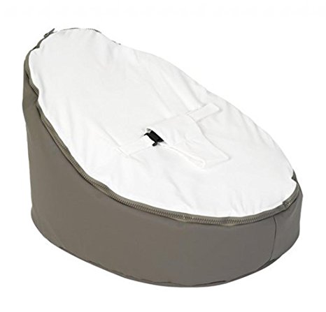 LCY Baby Bean Bag Chair Grey White-UNFILLED