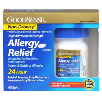 GoodSense Allergy Relief Loratadine Tablets, 10 mg, 30 Count Bottle