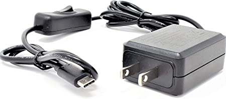 MICRO CONNECTORS, Inc. USB-C 5V/3A Ul Power Adapter with On/Off Switch for Raspberry Pi 4 (RAS-PWR13-PI)