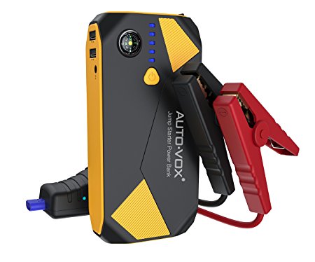 AUTO-VOX Portable Car Jump starter P2 14000mAh 500A Peak (Up to 5L Gas and 2L Diesel Engine) Emergency Kit Battery Booster Power Pack with Compass LED Lights & Multiple Slots…