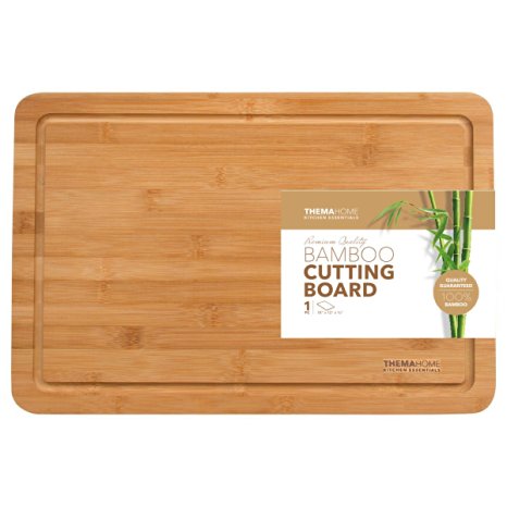 Extra Large Bamboo Cutting Board with Drip Groove by Thema Home