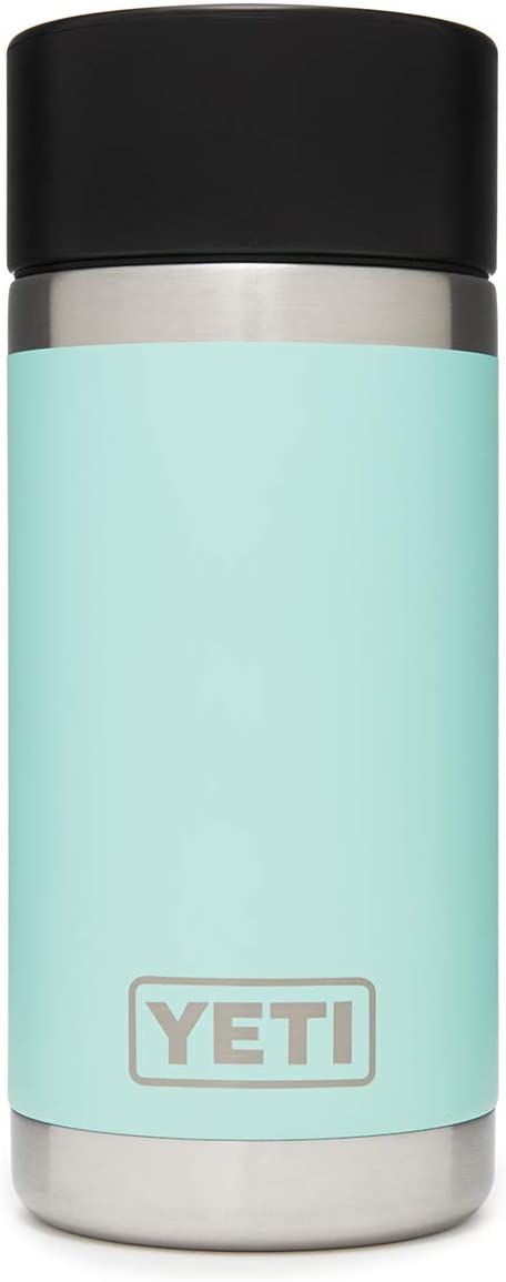 YETI Rambler 12 oz Bottle, Stainless Steel, Vacuum Insulated, with Hot Shot Cap, Seafoam