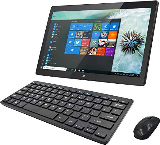 iView 1760AIO64 PRO All in One Computer IPS 1920 x 1080 Touch Screen, Intel Celeron, 4GB RAM (Expandable Notebook Drive), WiFi 2.4/5GHz, Front Camera, Wireless Keyboard & Mouse