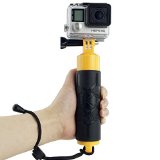 CamKix Premium Bobber for GoPro Hero 4 Session Black Silver Hero LCD 3 3 2 1 - Floating Hand Grip  Hollow Interior for Storage  Textured Grip for Firm Grip  Thumbscrew  Lanyard Included