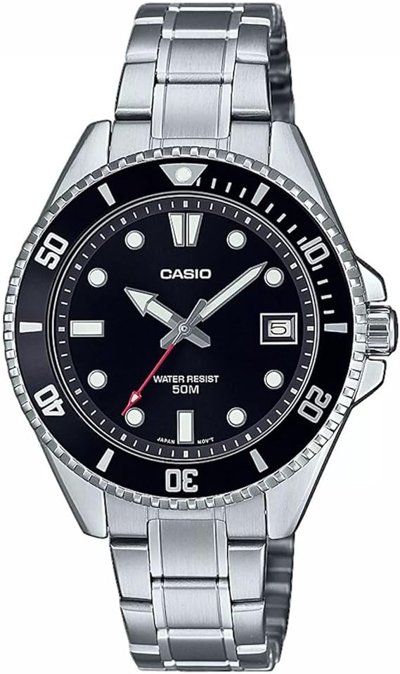 Casio Watch MDV-10D-1A1VEF, Silver, Bracelet