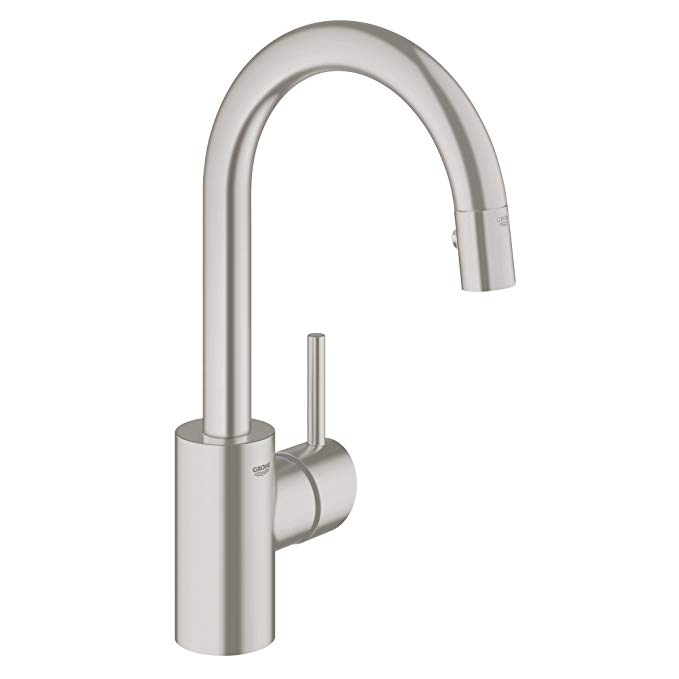 Concetto Single-Handle Pull-Down Sprayer Kitchen Faucet with Dual Spray in SuperSteel InfinityFinish