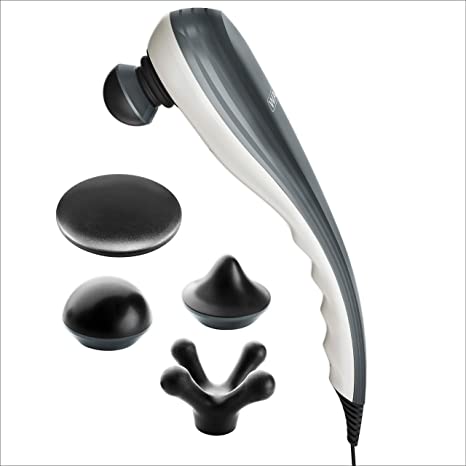 Wahl Deep Tissue Percussion Therapeutic Handheld Massager - Grey Metallic - Has Variable Intensity to Releive Pain in the Back, Neck, Shoulders, & Muscles - The Brand Used By Professionals - 4290-2001