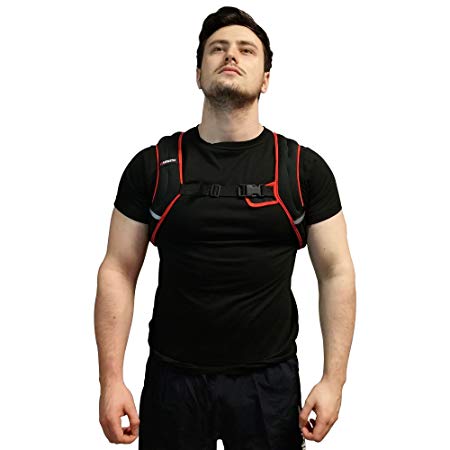 Viavito Unisex's Weighted Vest-Black/Red, 5 kg