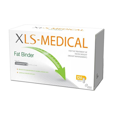XLS Medical Fat Binder Tablets for Weight Loss - 20 Day Trial Pack, 120 Tablets