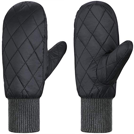 Andake 90% Duck Down Mittens Gloves For Men -20℉ Cold Weather Warm Winter Snow Gloves For Walking Jogging Work Outdoor