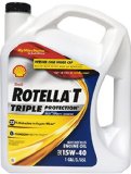 Shell Rotella 550019913-3PK T Triple Protection 15W-40 Heavy Duty Diesel Engine Oil - 1 Gallon Pack of 3