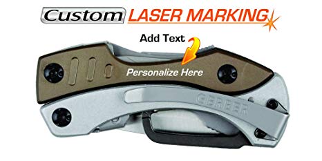 Custom Laser Engraved Multi Tool Pliers Gerber Crucial Gray 30-000016