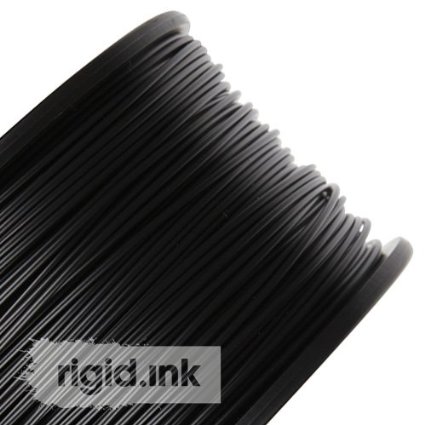 rigid.ink - The Best, Pure ABS Filament for 3D Printers and Pens *0.03mm /- Tolerance* (1.75mm - 1KG, Black)