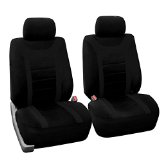 FH-FB070102 Sports Bucket Seat Covers Airbag Ready Solid Black