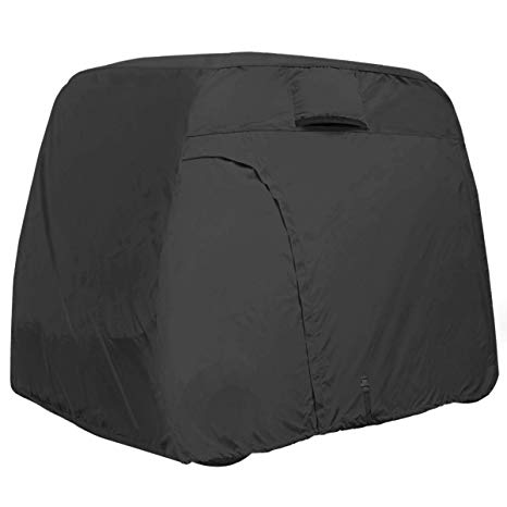 Explore Land 600D Waterproof Golf Cart Cover Universal Fits for Most Brand 4 Passenger Golf Cart