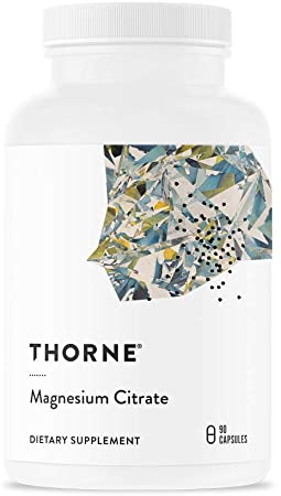 Thorne Research - Magnesium Citrate -To Support Energy Production, Heart  and Lung Function, and Metabolism of Sugar and Carbs - 90 Capsules