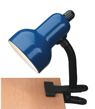 Lite Source LS-111BLU Clip-On Lamp Blue