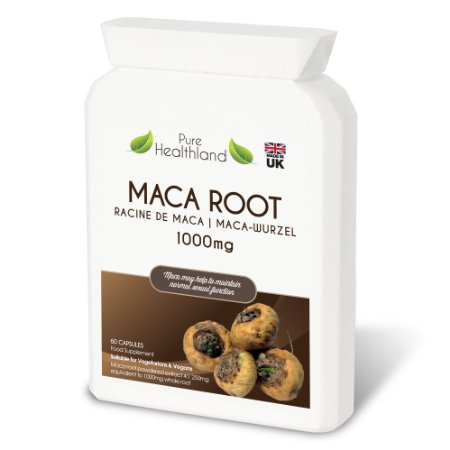 High Potency Maca Root Supplement Capsules. Safe Natural Effective Energy Mood Booster Libido Enhancer Pills for Men and Women. Promote Healthy Sexual Function and Increase Sex Drive For Male And Female. Food Supplement Suitable For Vegetarians and Vegans.