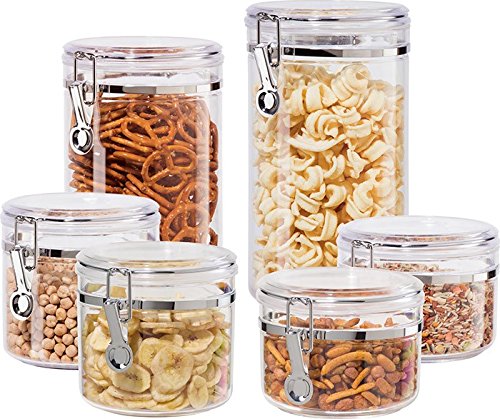 Oggi 6 piece Acrylic Canister Set 9326