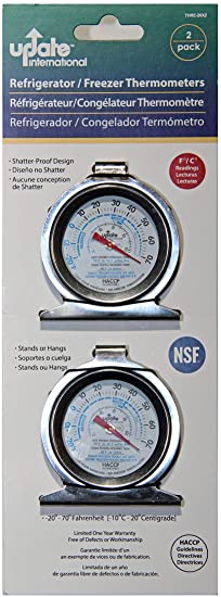 Refirgerator/Freezer Thermometers 2-Pack