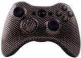 Hydro Dipped Black Gold Carbon Fiber Wireless Controller Replacement Shell for XBOX 360